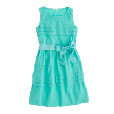 Girls' pintuck jersey dress