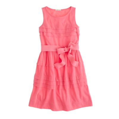 Girls' pintuck jersey dress