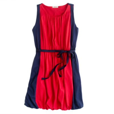 Girls' colorblock bubble dress
