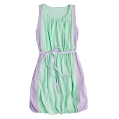 Girls' colorblock bubble dress