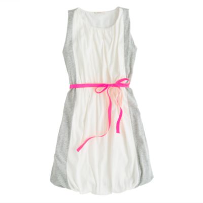 Girls' colorblock bubble dress