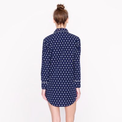 Nightshirt in anchor print