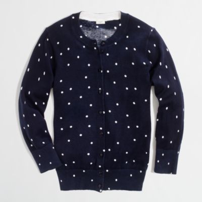 Factory Clare cardigan in scattered dot