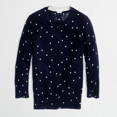 Factory Clare cardigan in scattered dot