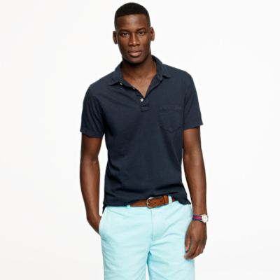 Broken-in pocket polo