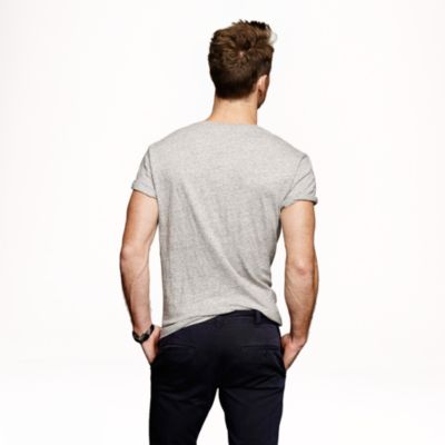 Field knit jasp&eacute; V-neck tee