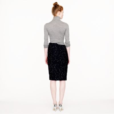 Collection sequin tweed pencil skirt