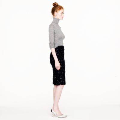 Collection sequin tweed pencil skirt