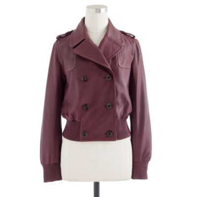 Collection leather bomber