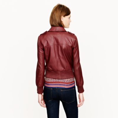 Collection leather bomber