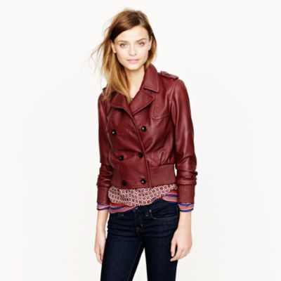Collection leather bomber