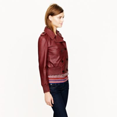 Collection leather bomber
