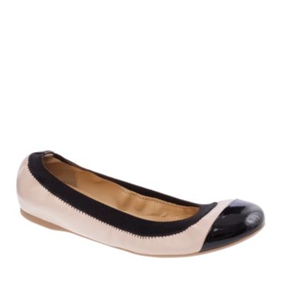 Mila cap toe leather ballet flats