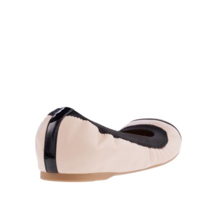 Mila cap toe leather ballet flats