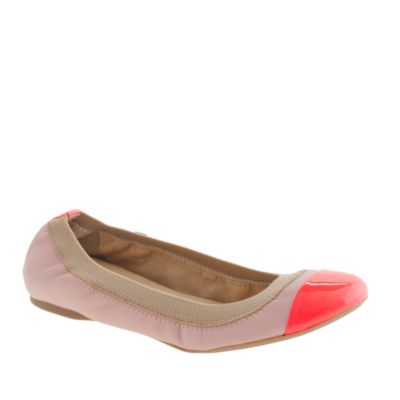 Mila cap toe leather ballet flats