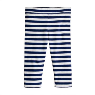 Girls' everyday capri leggings in stripe