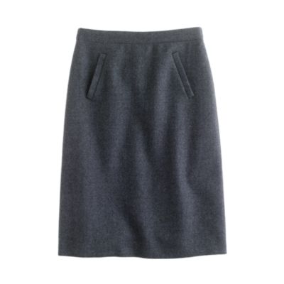 Sterling skirt in double-serge wool