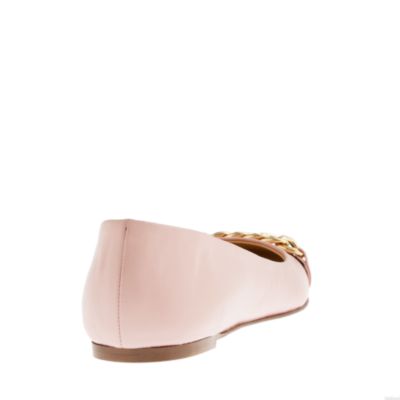 Nora cap toe chain ballet flats