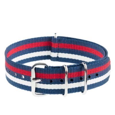 Striped watch strap