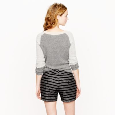 Tweed stripe short