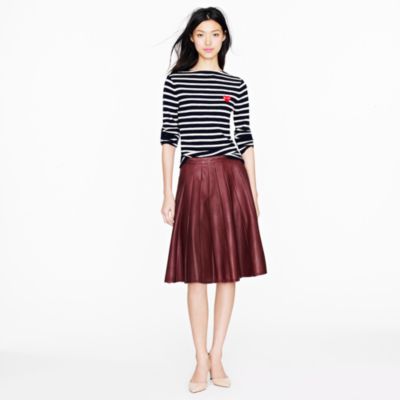 Collection leather skirt