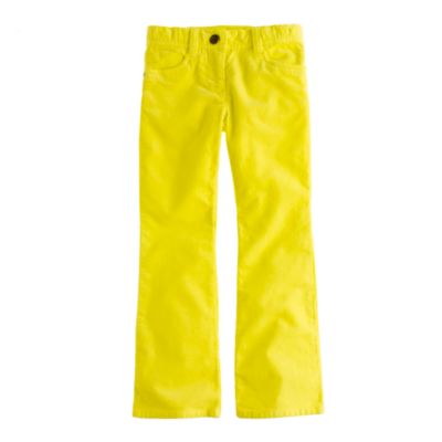 Girls' garment-dyed bootcut cord
