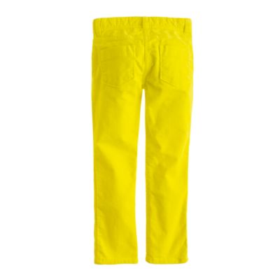 Girls' garment-dyed bootcut cord