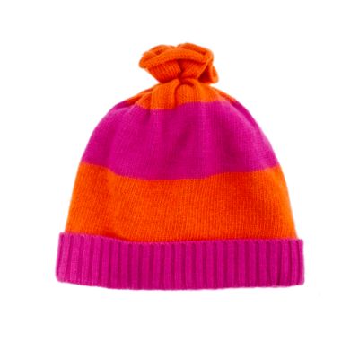 Girls' rugby-stripe hat