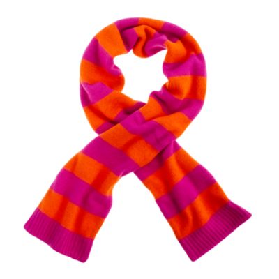 Girls' rugby-stripe scarf
