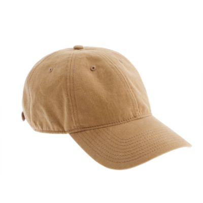 Waxed baseball hat