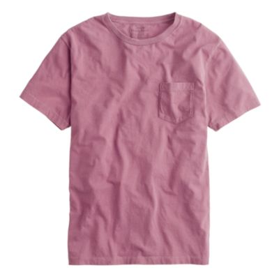 Hand-dyed pocket tee in lac