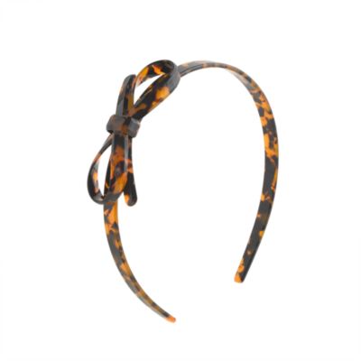 Girls' tortoise bow headband
