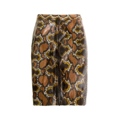 Collection No. 2 pencil skirt in python