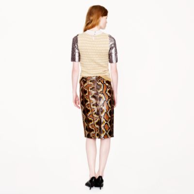 Collection No. 2 pencil skirt in python