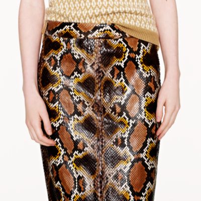 Collection No. 2 pencil skirt in python