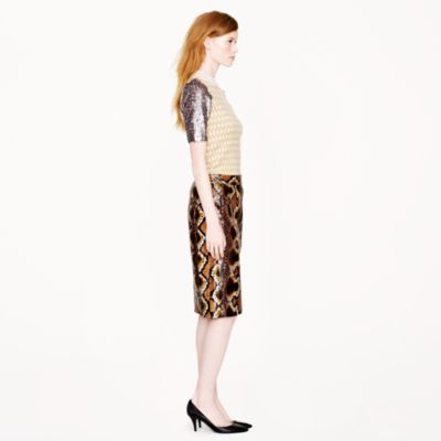 Collection No. 2 pencil skirt in python