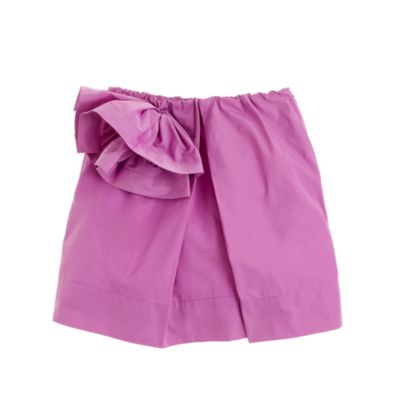 Girls' taffeta flower skirt
