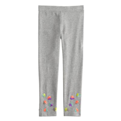 Girls' everyday leggings in sequin hearts