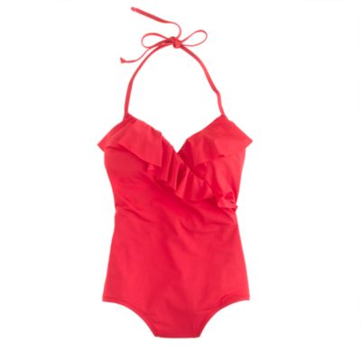 Jersey Lomellina&reg; ruffled tank