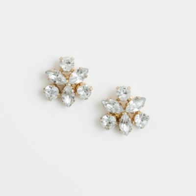 Factory crystal pinwheel earrings