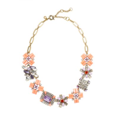 Geometric bouquet necklace