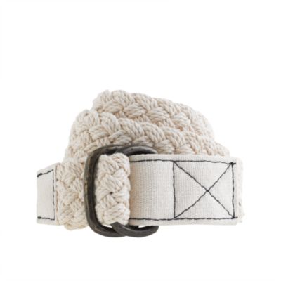 Boys' braided dyed cotton belt