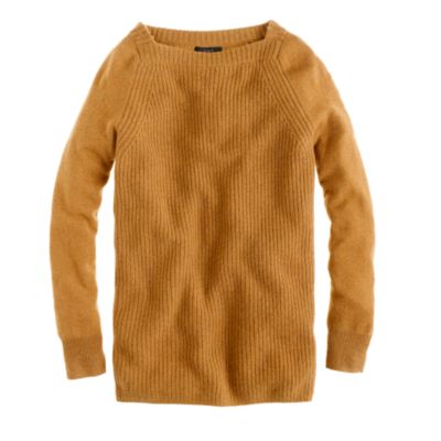 Collection cashmere ribbed square-neck sweater