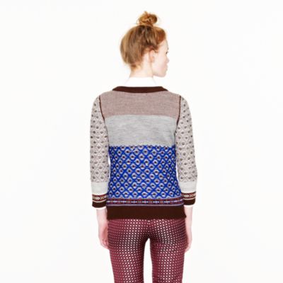 Inside-out Fair Isle sweater