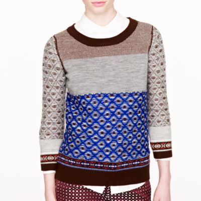 Inside-out Fair Isle sweater