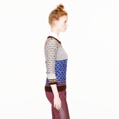 Inside-out Fair Isle sweater