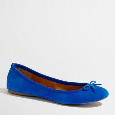 Factory classic suede ballet flats