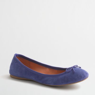 Factory classic suede ballet flats