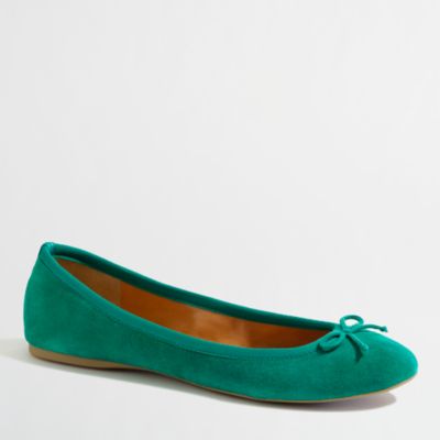 Factory classic suede ballet flats