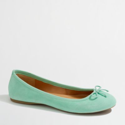 Factory classic suede ballet flats